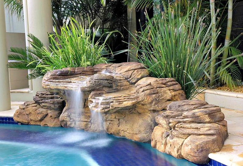 Beachcomber Pool Waterfall Kits | Water Features & Fountains