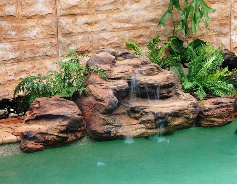 Making Fake Rock Waterfalls for Pools